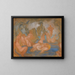 Les Baigneuses, lignes courbes et ondulées - James Ensor — framed artwork on a wall