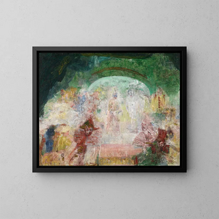 Mascarade - James Ensor — framed artwork on a wall