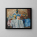 Pierrot et les squelettes - James Ensor — framed artwork on a wall