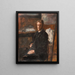 Portrait Painting of Willy Finch - James Ensor — framed artwork on a wall