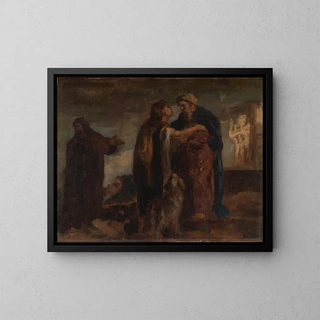 The Return of the Prodigal Son - James Ensor — framed artwork on a wall