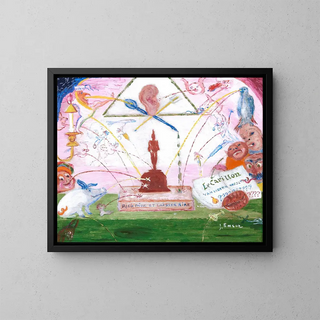 Rien faire et laisser rire - James Ensor — framed artwork on a wall