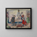 Skeletons fighting over the body of a hanged man - James Ensor — framed artwork on a wall