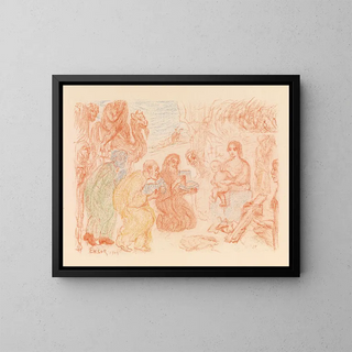 L'Adoration des Mages - James Ensor — framed artwork on a wall