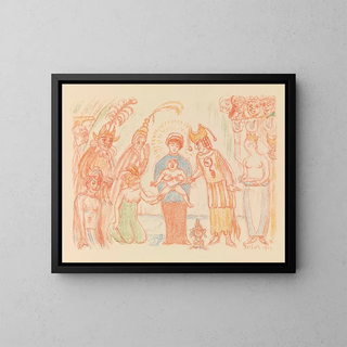 La Circoncision - James Ensor — framed artwork on a wall