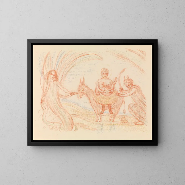 The Flight into Egypt - James Ensor — framed artwork on a wall