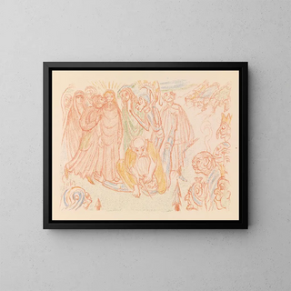 The Kiss of Judas - James Ensor — framed artwork on a wall