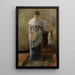 La Dame à l'éventail - James Ensor — framed artwork on a wall