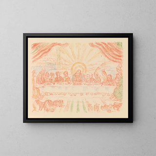 The Last Supper - James Ensor — framed artwork on a wall