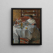 The oyster eater - James Ensor — framed artwork on a wall