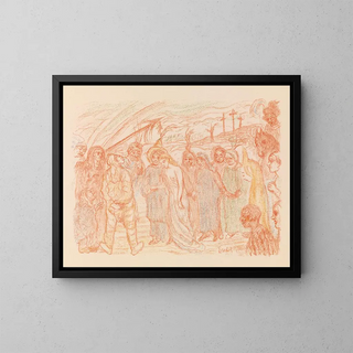 The Return of the Cavalry - James Ensor — framed artwork on a wall