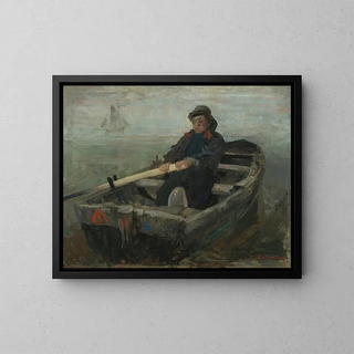 The Rower - James Ensor — framed artwork on a wall