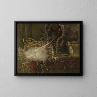 The Skater - James Ensor — framed artwork on a wall