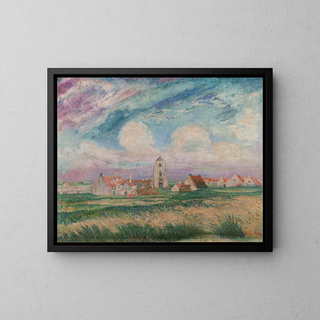 View of Mariakerke - James Ensor — framed artwork on a wall