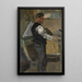 Willy Finch in the studio - James Ensor — framed artwork on a wall