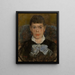 Femme au nez retroussé - James Ensor — framed artwork on a wall