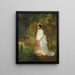 Portrait of the artist's woman - James Farrington Gookins — framed artwork on a wall