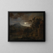 Night scene with poachers - James Forrester — framed artwork on a wall