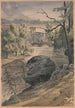Bridges over Wissahickon Creek near Schuylkill - James Fuller Queen — artwork view