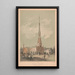 Église du Christ Germantown Phila - James Fuller Queen — framed artwork on a wall