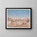 a man walking with a mule along a trail beside the Schuylkill River - James Fuller Queen — framed artwork on a wall