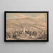 Mountain Station Painting near Delaware Water Gap - James Fuller Queen — framed artwork on a wall