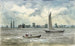 Old quarantine station at the mouth of the Schuylkill - James Fuller Queen — artwork view