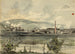 View of River with Factory - James Fuller Queen — artwork view