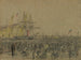Scene on the Delaware River in Philadelphia during the harsh winter of 1856 - James Fuller Queen — artwork view