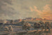 Arsenal of Schuylkill Painting at sunset from the other side of the Schuylkill River, view towards the west - James Fuller Queen — artwork view