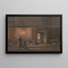 sketches with the B company of the 8th Pennsylvania regiment under the officers of the old guard of Southwark in Harrisburg, Pennsylvania - James Fuller Queen — framed artwork on a wall