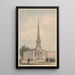 La quatrième église baptiste coin nord-ouest des rues Fifth et Buttonwood Philadelphie - James Fuller Queen — framed artwork on a wall