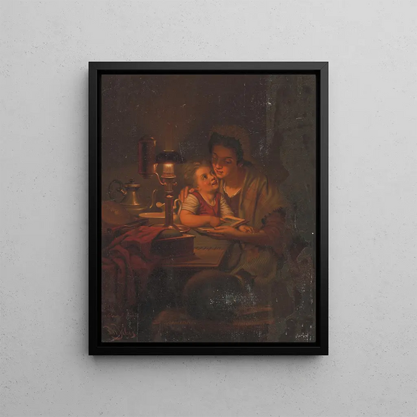 La lumière du chalet après P. W. Sebes - James Fuller Queen — framed artwork on a wall