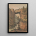 The Natural Bridge, Rockbridge County, VA, after a sketch by Major Ths H Williamson - James Fuller Queen — framed artwork on a wall