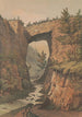 The Natural Bridge, Rockbridge County, VA, after a sketch by Major Ths H Williamson - James Fuller Queen — artwork view