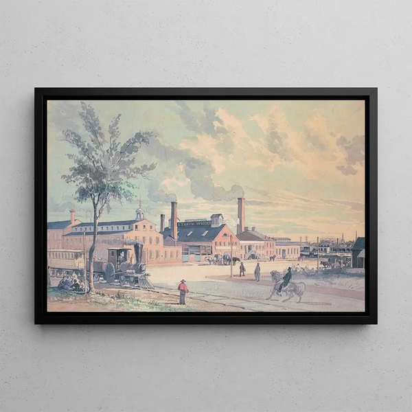 West Philadelphia Starch Factory - James Fuller Queen — framed artwork on a wall