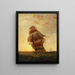 Ships at Sea - James Gale Tyler — framed artwork on a wall
