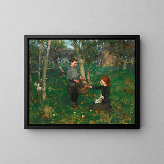 In the orchard - James Guthrie — framed artwork on a wall
