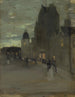 Rue à Oban la nuit - James Guthrie — artwork view