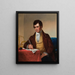 Portrait painting of Robert Fulton - James H. Cafferty — framed artwork on a wall