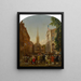 the Inauguration of George Washington - James H. Cafferty — framed artwork on a wall