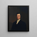 Portrait of a gentleman - James H. Edgar — framed artwork on a wall