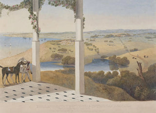 View of the air change house, Holland Estate, Saint-Thomas East - James Hakewill — artwork view