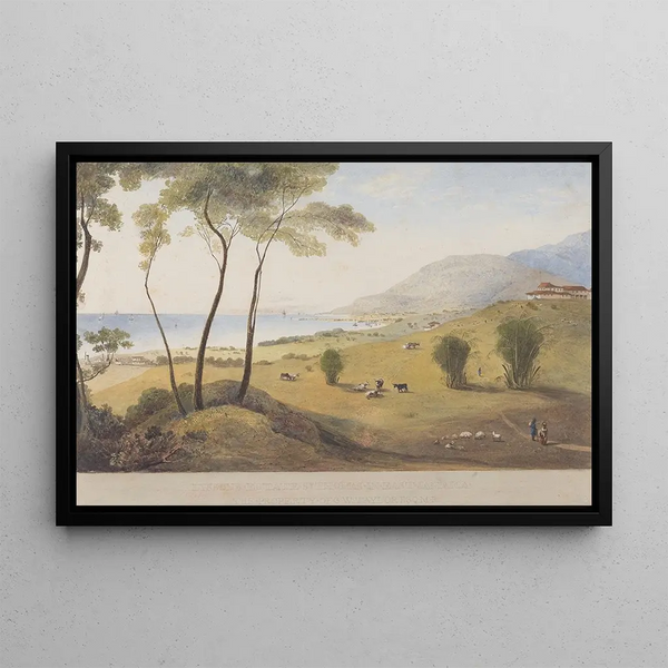 Domaine Lyssons, St Thomas dans l'Est, Jamaïque - James Hakewill — framed artwork on a wall