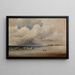 Beach scene with dramatic sky - James Hamilton — framed artwork on a wall