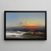 Evening on the Shore, Sunset, Breaking Waves, Philadelphia Harbor - James Hamilton — framed artwork on a wall