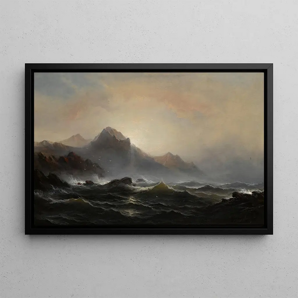 Marine Landscape Painting - James Hamilton — framed artwork on a wall