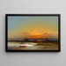 Marine Landscape Painting at Sunset - James Hamilton — framed artwork on a wall