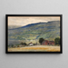 Hill and Lake - James Henry Moser — framed artwork on a wall