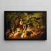 Young Girl and Fairies - James Hope — framed artwork on a wall